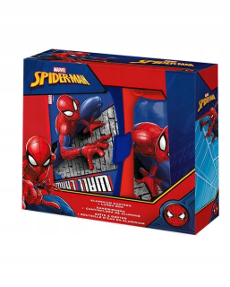 Súprava fľaša na vodu + obedový box SPIDERMAN