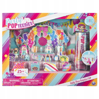 Bábika Party Pop Teenies - Spin Hlavná strana Popteenies Party Set 24h *
