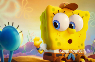 Tapeta do detskej izby - Spongebob fólie Nástenný výjav 200x130cm