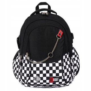 Kockovaný školský batoh ST.RIGHT K-Pop CHAIN Vans