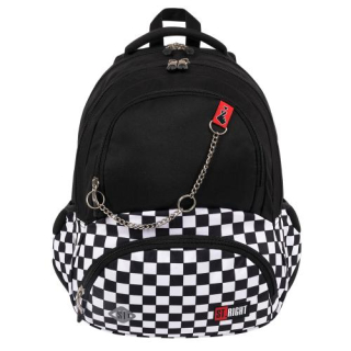 Kockovaný školský batoh ST.RIGHT K-Pop CHAIN Vans