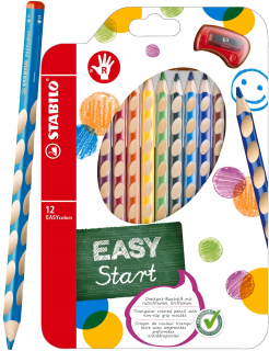 Ceruzky Stabilo Easy Coloros 12 farieb + strúhadlo