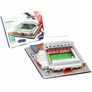 Futbalový štadión Anfield Stadium 3D puzzle