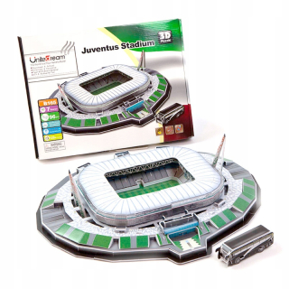 Futbalový štadión Juventus Turín v Taliansku 3D puzzle