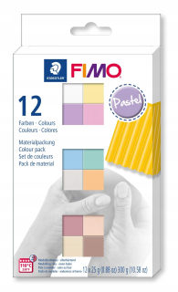 Steadtler Fimo Plastické množstvo modelu hmoty žena 12 pastel