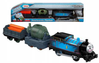 Dráha pre deti, stavebnica - Steelworks Thomas - vlak Tomek Trackmaster