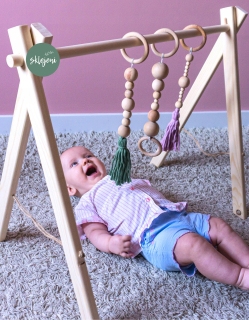 Hrazda pre deti - Stojan vzdelávacie baby telocvičňa Montessori