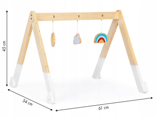 Hrazda pre deti - Vzdelávacie Gymnastické Stand + hračky