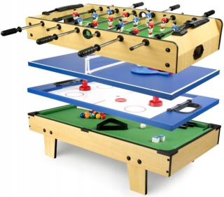 Stolný futbal stolný tenis bilard 4v1