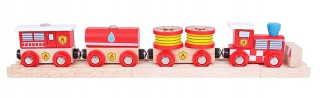 Dráha pre deti, stavebnica - Hasič záchranná Train Bigjigs Rail
