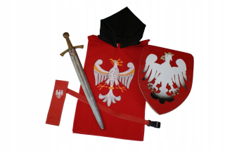 Šaty Knight Sword Szczerbiec štít vagína 7+