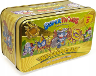 Super Zings Things Gold plechovka s 9 figúrkami séria 3