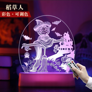 Nočná lampa do detskej izby - Slávnostné darčekové dekoratívne 3D Creative LED