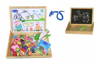 Peppa Pig Bilaterálne Magnety Magnety Chalk