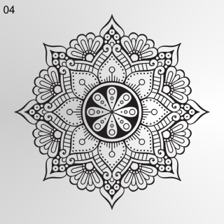 Maľovanie šablónu, maľovanie šablón, mandala