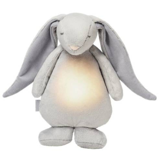 Uspávačik - Šustiaci králik s farbou lampy LED: Striebro, Moonie