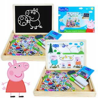 Drevená tabuľa Peppa magnetické krieda