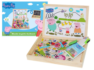 Tabuľa magnetická prasiatko PEPPA drevený