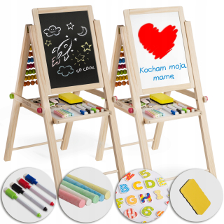 Magnetická tabuľa pre deti. Chalk skladacie