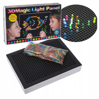 TABUĽKA S PUZZZOVÝMI TABUĽKAMI S 3D SVIETICOU MOZAIKOU