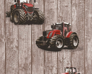 Tapeta do detskej izby - Tapety pre chlapcov red traktora ťažného vozidla