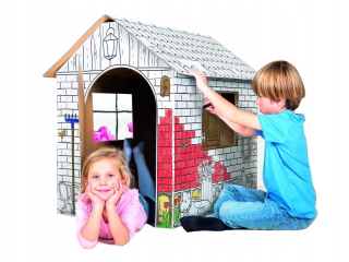 Papierové hračky - Kartón Cottage Maľba Tektorad ZAGRODA
