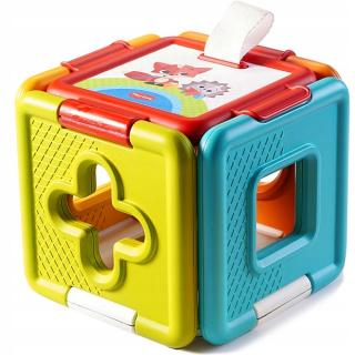 Interatívna hračka - Tiny Láska Vzdelávacie kocky 2v1 Radenie a Puzzle
