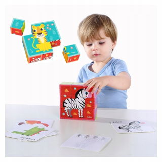 Stavebnicové bloky - TOOKY TOY Puzzle bloky Kocky Kocky Puzzle