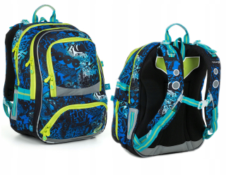 Školský batoh - Topgal Niki School Backpack 19017 Graffiti