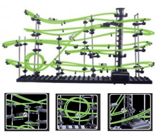 Dráha pre deti, stavebnica - RollerCoaster úroveň guľa track 3G SpaceRail 16M