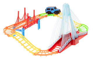 Veľké auto track + svietiace auta