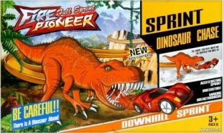 Dráha pre deti, stavebnica - AUTOMATICKÁ TRASA S DINOSAURMI hračka
