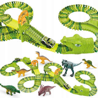 Závodné dráhy dinosauurs park dino xxl 320el