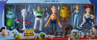 Rozprávková postavička - Toy Story 4 figúrky 7ks Buzz chudá robe
