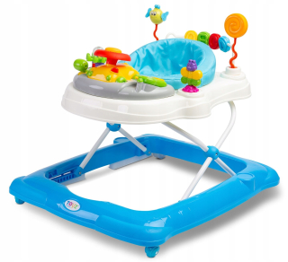 Chodítko pre deti - TOYZ CARETERO Walker STEPP-vzdelávací modrý panel