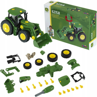 Stavebnica pre deti - Traktor John Deere Kit for krútiacim skrutkovač