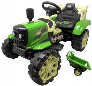 Detské elektrické autíčko - C2 AKUMULÁTOROVÝ TRAKTOR S PRÍVESOM 160CM