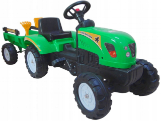 Traktor Bobo-San so šliapacím prívesom 42 cm x 133 cm 2 roky +