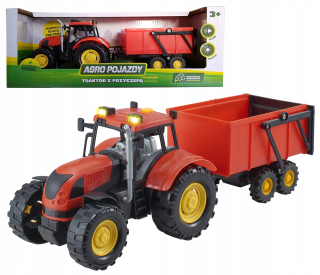 Traktor - Traktor s prívesom Agro Vozidlá Dumel 71011 červená