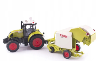 Traktor - Traktor s prívesom balber - svetlo a zvuk