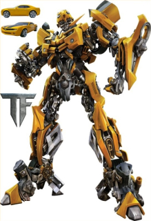 Detské samolepky na stenu - Transformers Bumblebee Wall Sticker 100x65cm!