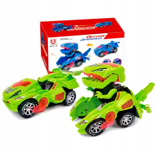 Transformácia robotického auta Dinosaurus Auto LED