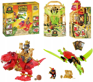 TREASURE X DINO GOLD DINOZAUR T-REX a PTERODAKTYL