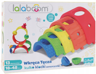 Zvukova hračka - Trefl LaLaboom skrutky dúhy hromadnej bloky luky