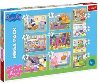 Trefl Puzzle Peppa Puzzle a priatelia 10W1