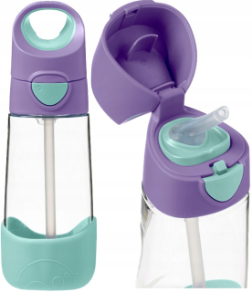 Tritanová fľaša so slamkou B.Box BB500303 Lilac Pop 450 ml