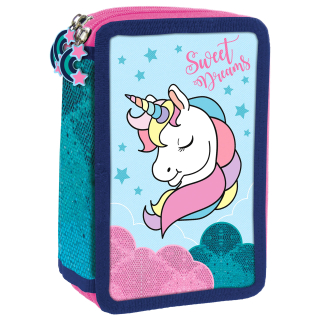 Peračník - Trojkomorový ceruzkový prípad s Unicorn