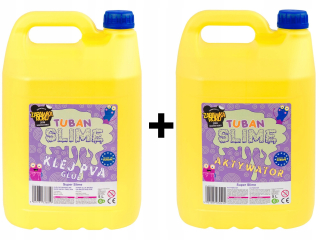 TUBANSKÁ SADA SLIME PVA LEPIDLO 5L + AKTIVÁTOR 5L GLUTE