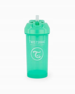 Šálka Twistshake 360m Green Bottle so slamkou