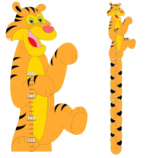 Meter na meranie výšky detí - Výška TIGER pre deti